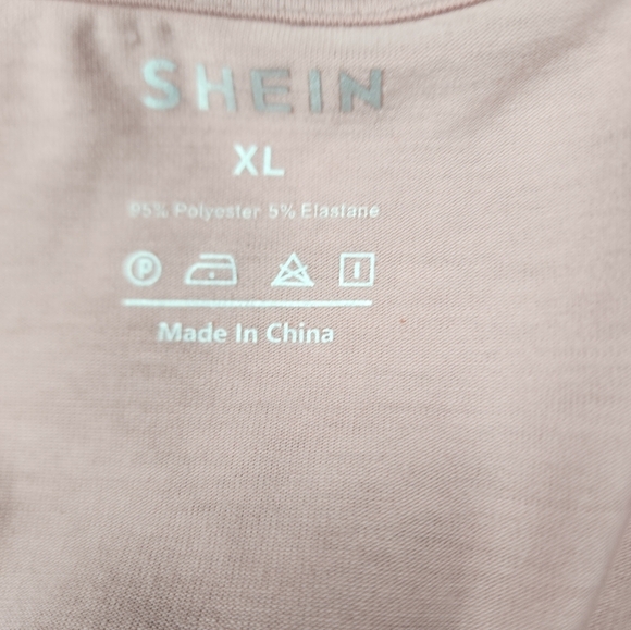 SHEIN Blush Pink Daisy Graphic Print Tee Size XL - Picture 6 of 7